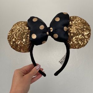 Black and Gold sequence Minnie Ears